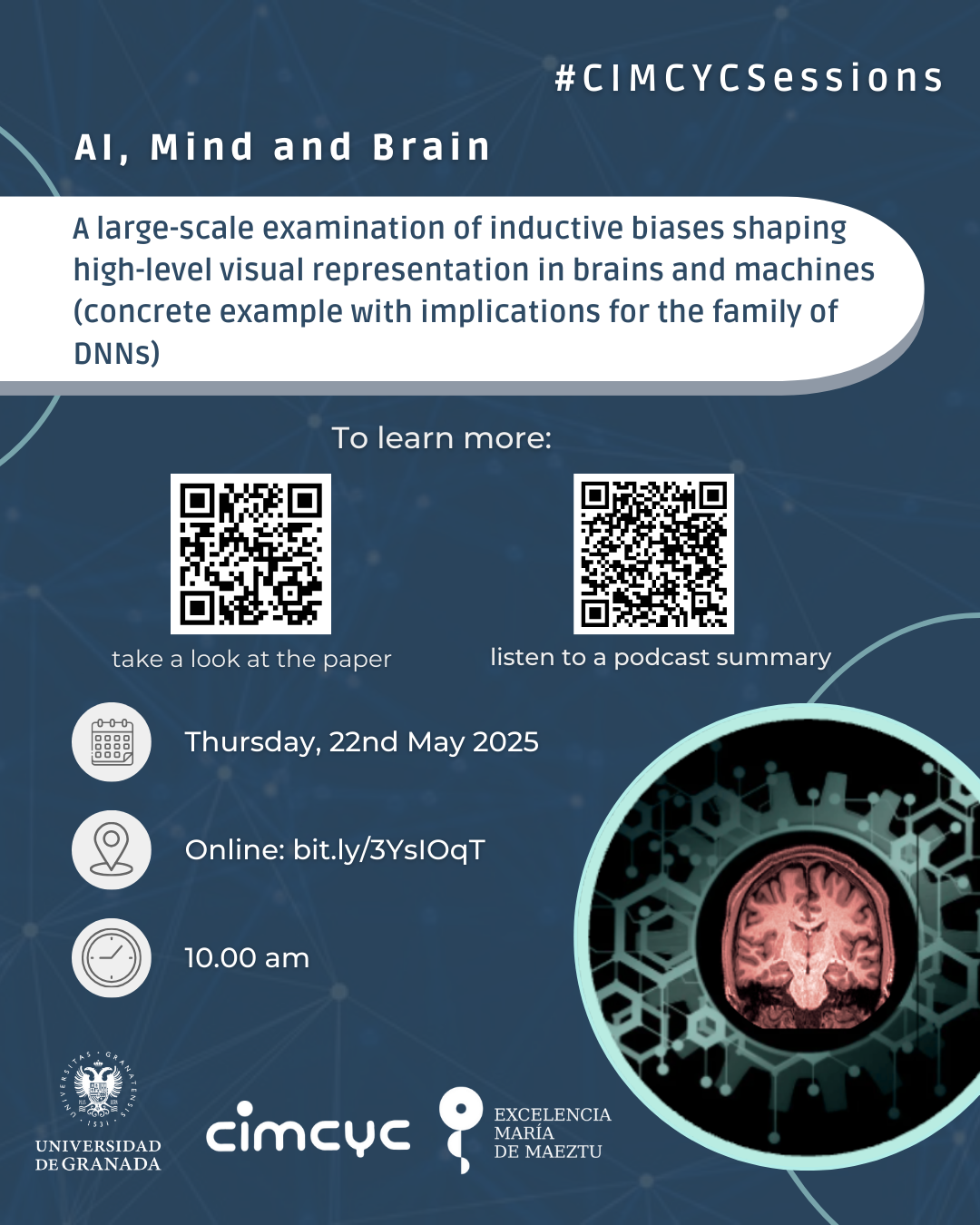 CIMCYC Sessions. Inductive Biases and Visual Representation in Brains and Machines