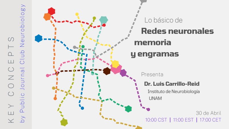 cartel de Redes neuronales memoria y engramas