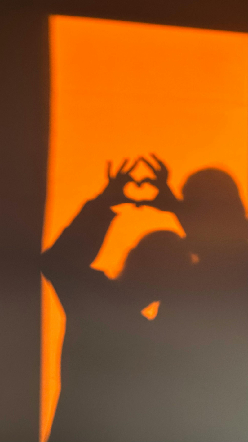 Sentirse apoyado por la pareja Pareja haciendo un corazon