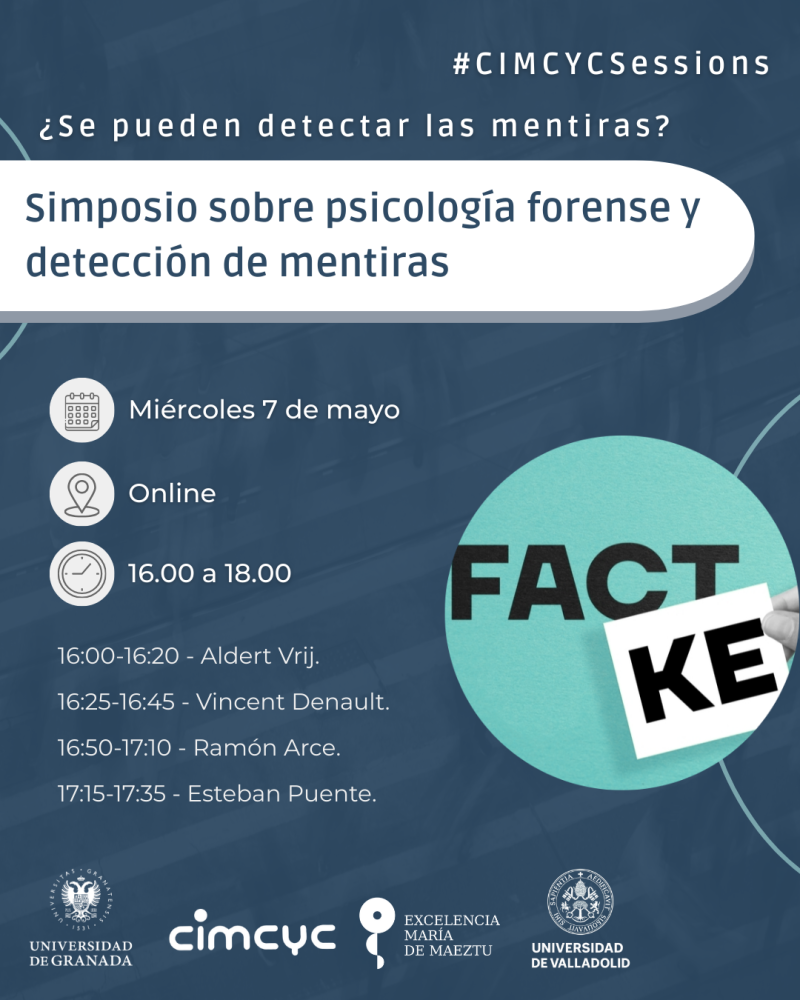 CIMCYC Sessions "Simposio sobre psicología forense y detección de mentiras" CIMCYC Sessions "Simposio sobre psicología forense y detección de mentiras"